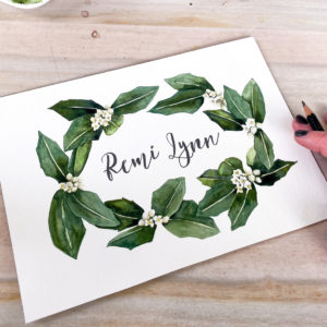 birth flower painting