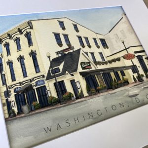 Watercolor Landmark Portrait